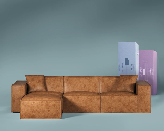 M1 Faux Leather Corner Sofa