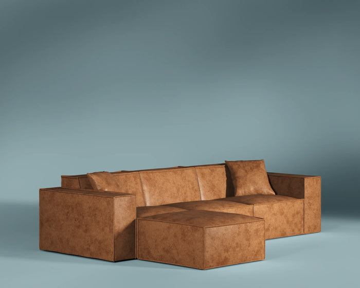 M1 Faux Leather Corner Sofa